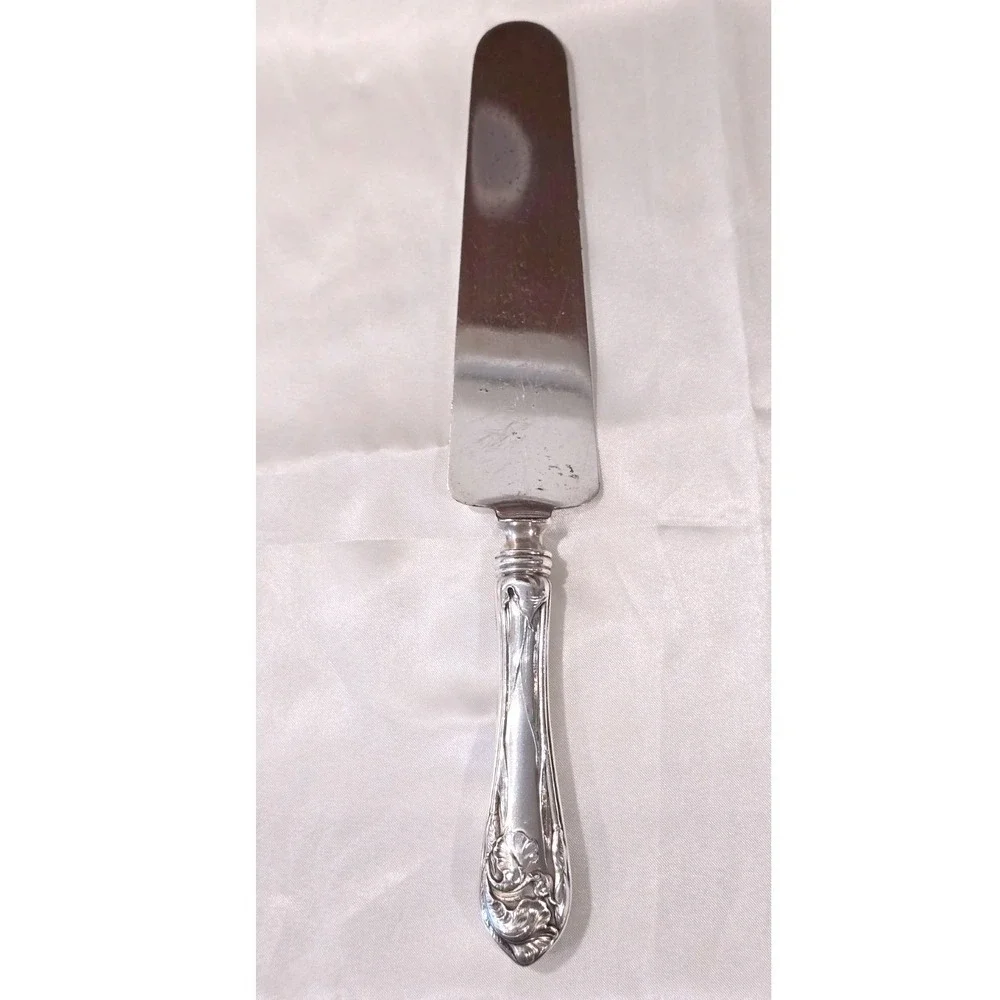 Vintage 1940 Oneida Community Milady Silverplate Floral Pie Cake Server 10